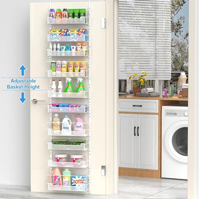 Over the Door Pantry Organizer, 10-Tier Over the Door Organizer