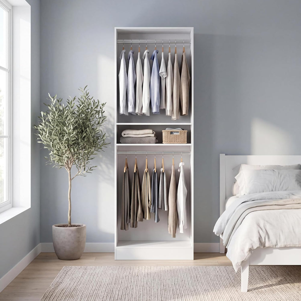 VOWNER 25''W Freestanding Closet System Walk-in Wardrobe Closet Tower
