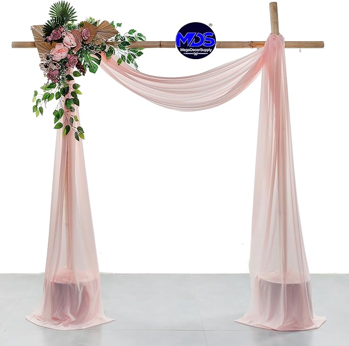 MDS Halloween Chiffon Draping Fabric - 2 Panel, 30" Wide x 50ft Long - S...