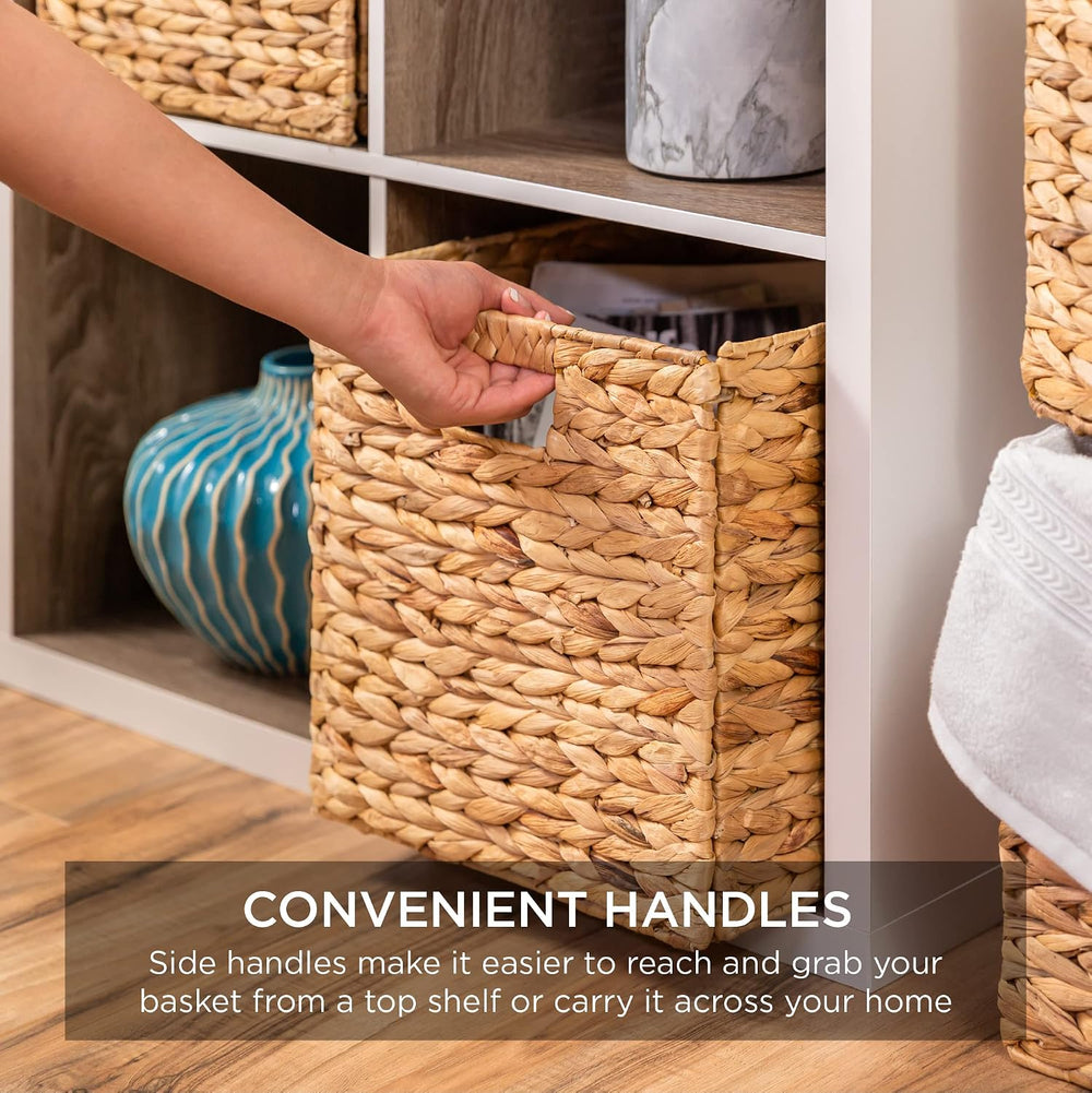 Best Choice Products 12x12in Hyacinth Baskets, Rustic Set Of 5 Multipurpose C...