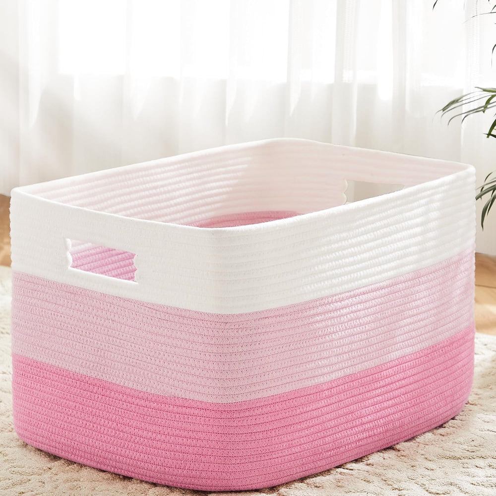 Blanket Basket, Rectangle Woven Baskets