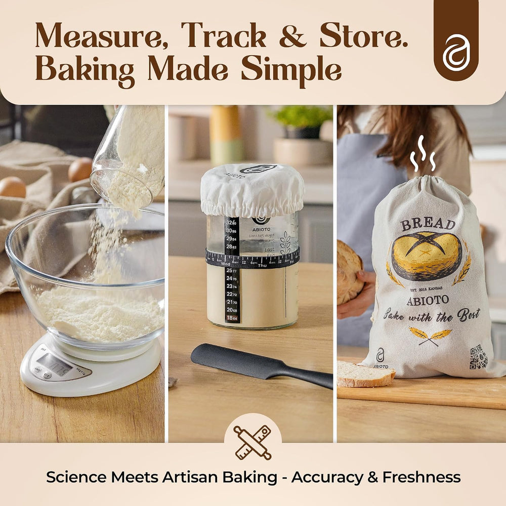 Sourdough Starter Kit with Dutch Oven and Scale - Complete Sourdough Kit with...