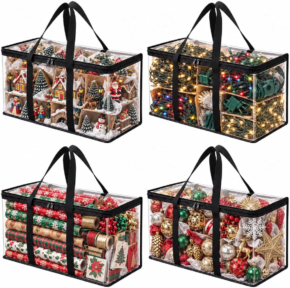 Extra Large Storage Bags with Zipper,Clear