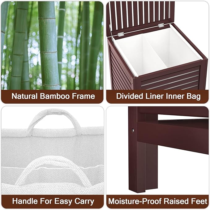 Homykic Bamboo Laundry Hamper