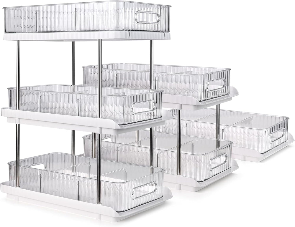 3-Tier Under Sink Organizer – Pull-Out Storage for Kitchen & Bathroom – U...