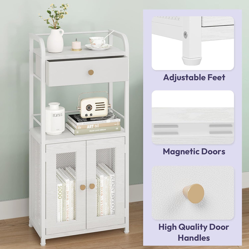 SWTYMIKI 14.57"x32.28" Bathroom Storage Cabinet – Freestanding Toil...