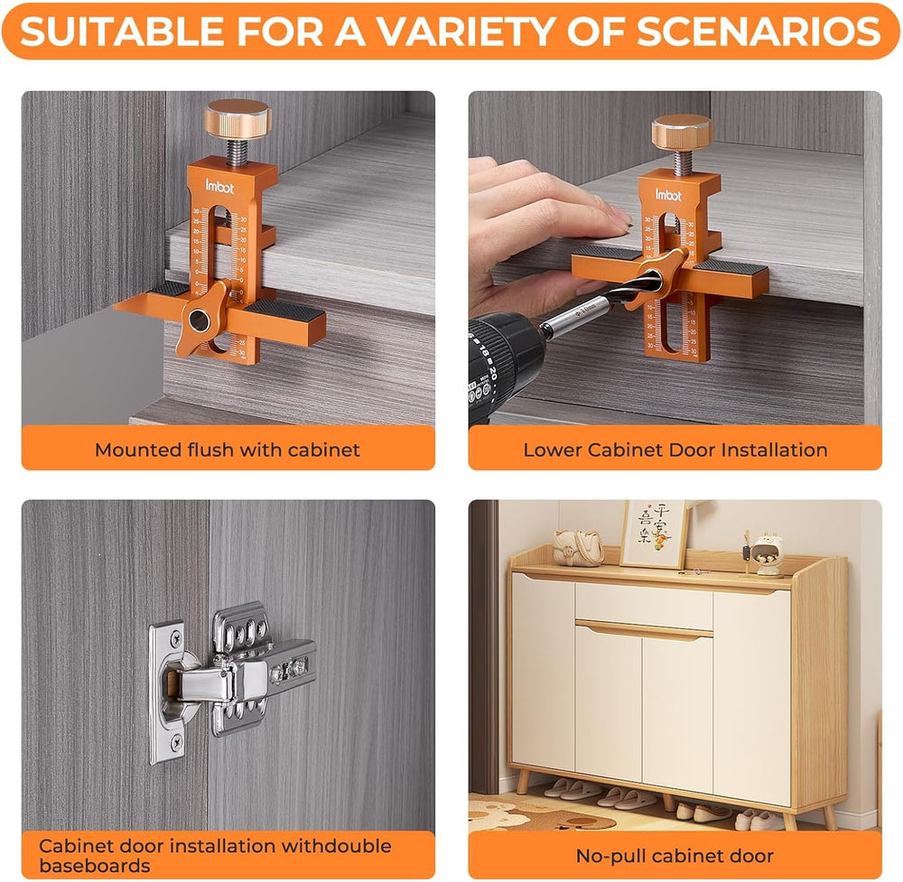Imbot Cabinet Door Mounting Jig, Cabinet Door Installation Positioner