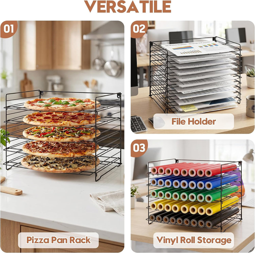 Wall Mount & Tabletop Art Drying Rack for Classroom, Art Storage Rack for...