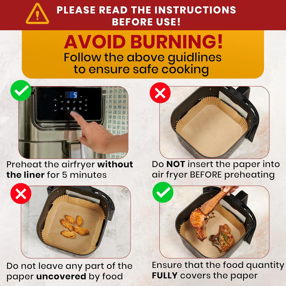 500Pcs Air Fryer Liners Disposable