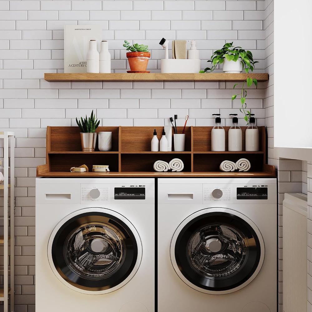 ChooChoo Washer Dryer Countertop, Adjustable Shelf, 2-Tier