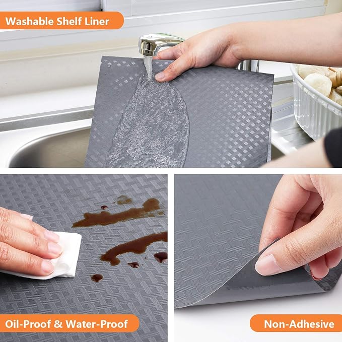 Shelf Liners for Kitchen Cabinets Refrigerator Liners Waterproof Kitchen