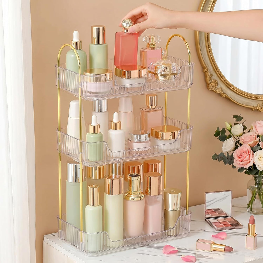 Aveniee Bathroom Counter Organizer, 3 Tier Perfume Skin Care Countertop Stora...