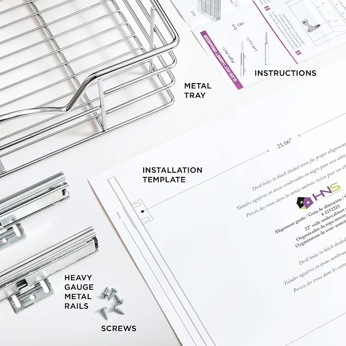 HOLDN’ STORAGE Heavy-Duty Premium Collection Pull Out Cabinet Organizer