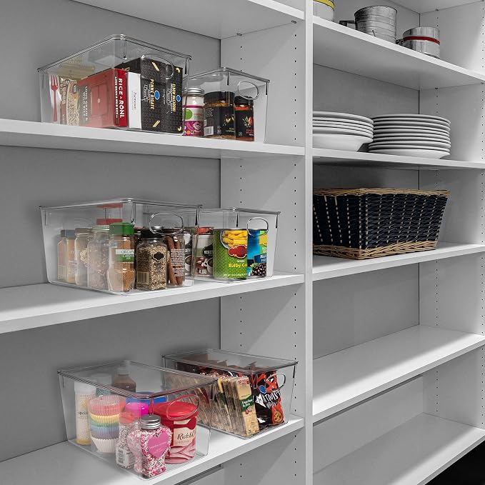 ClearSpace Plastic Storage Bins (4 Pack)