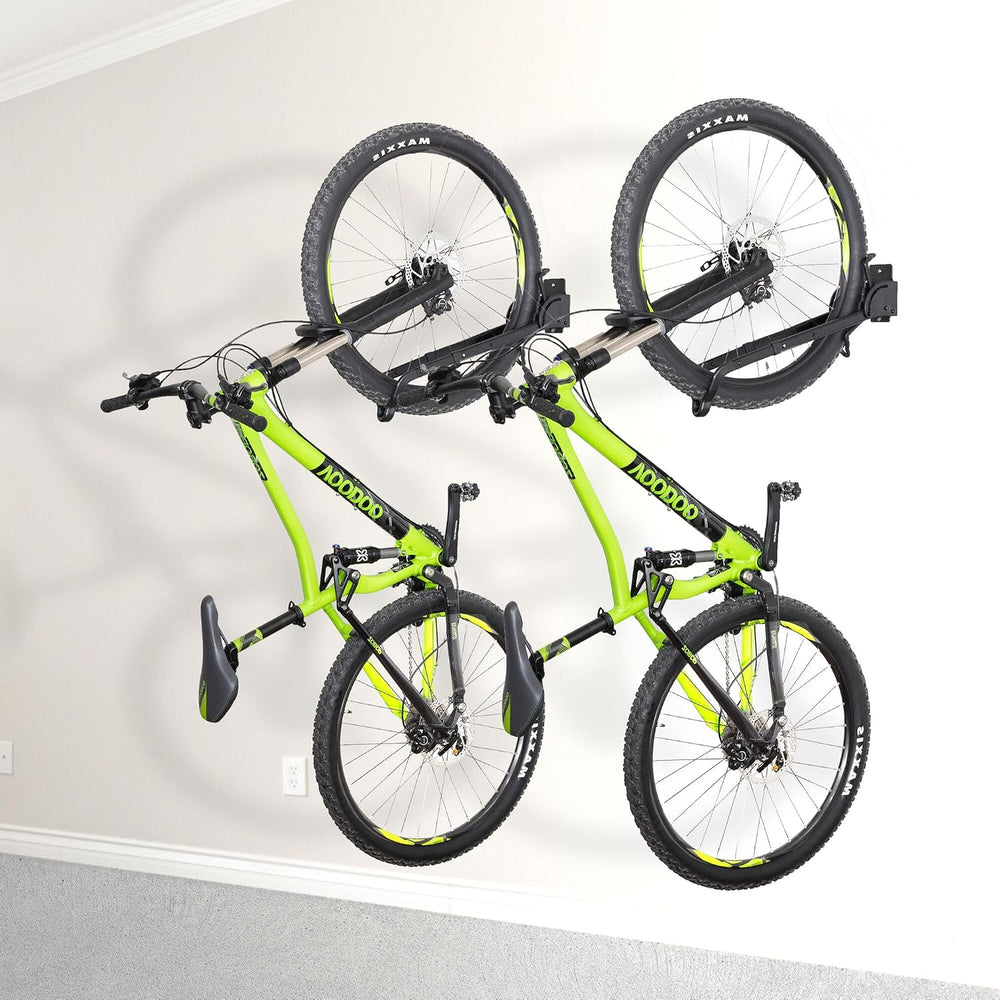 CyclingDeal Swivel Bike Wall Mount Rack - Vertical Adjustable Foldable Bicycl...