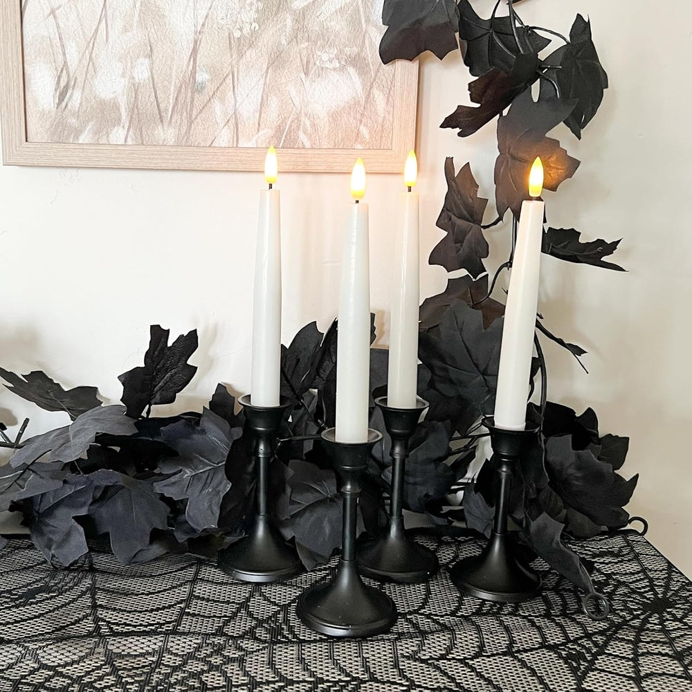 CQURE Black Maple Leaf Garland, 12PCS Halloween Garland Maple Leaves Fall Lea...