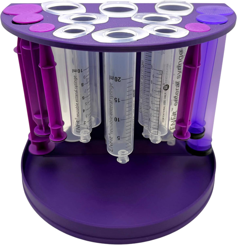 Syringe Drying Rack & Organizer – Fits Common Feeding Syringes from 10mL ...