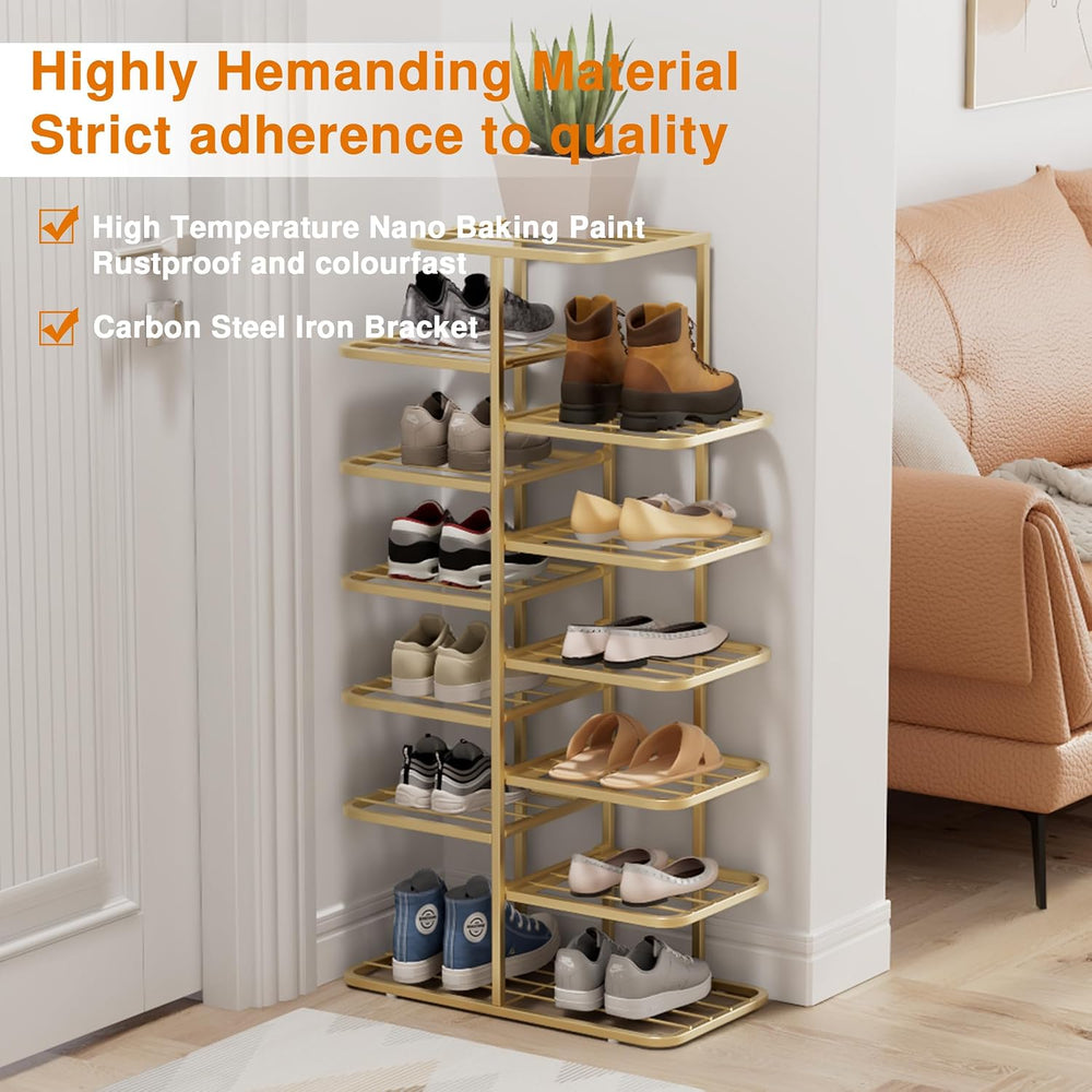 Simcat Shoe Rack Sturdy Metal Shoe Rack Organizer for Closet Entryway Garage ...