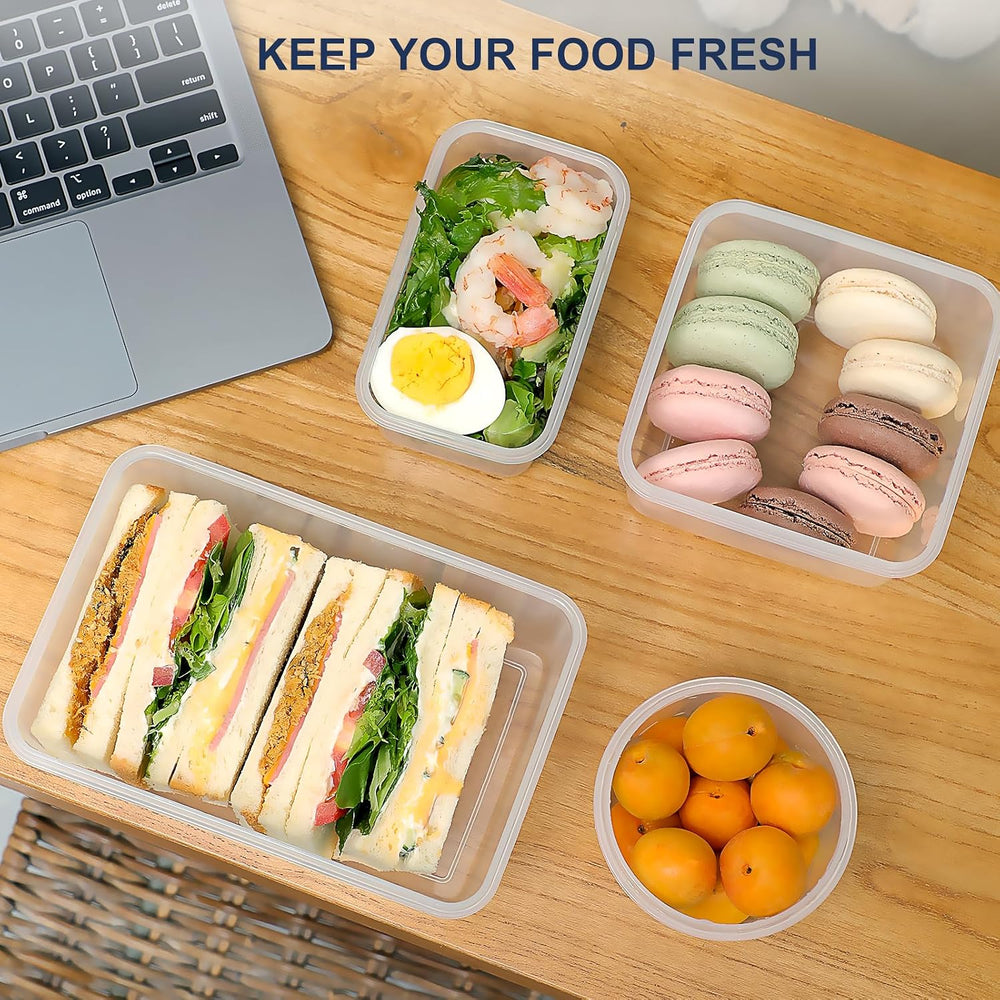60-Piece Large Food Storage Containers Set - Leakproof, BPA-Free Plastic with...