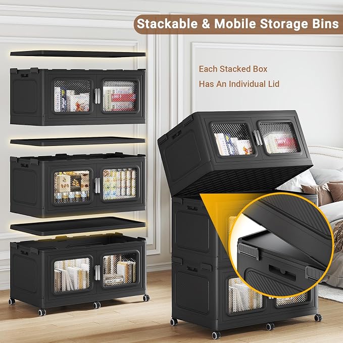 BROVIEW 220 Qt Stackable Storage Bin