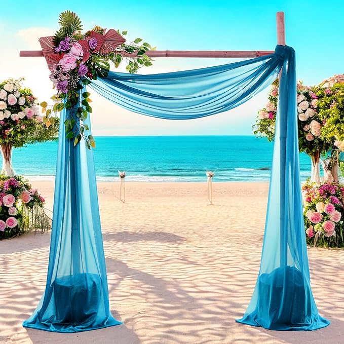 MDS Halloween Chiffon Draping Fabric - 2 Panel, 30" Wide x 40ft Long - S...