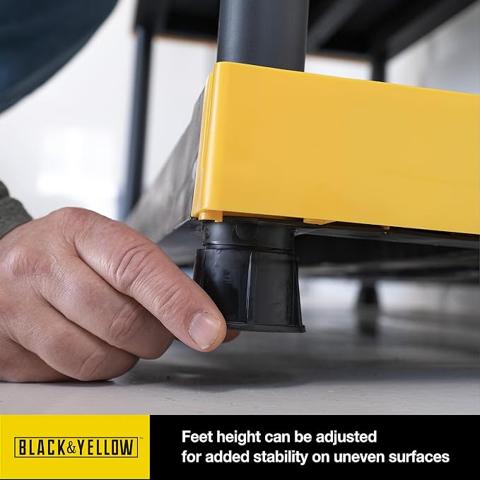 CX Black & Yellow, Shelving Unit and Heavy Duty Storage Containers, Extre...