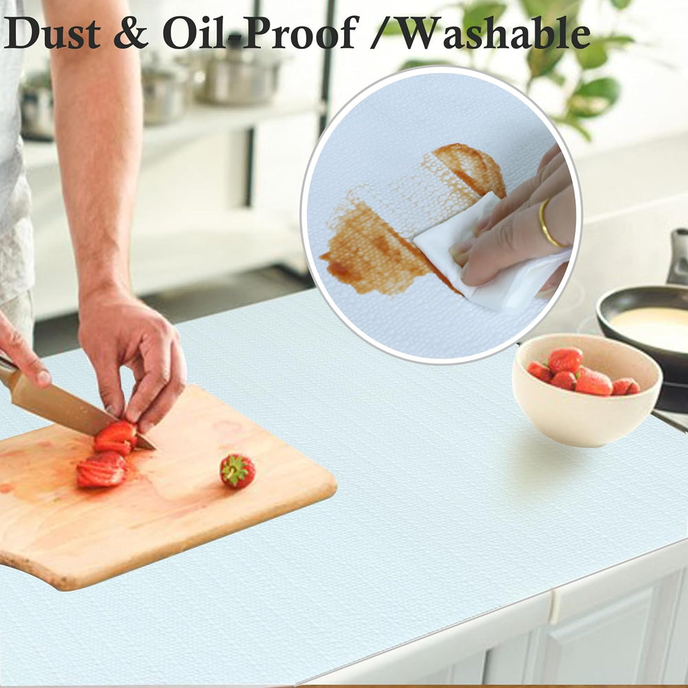 Shelf Liners for Kitchen Cabinets 24 Inch Wide X 20 Ft Non Adhesive Cabinet D...