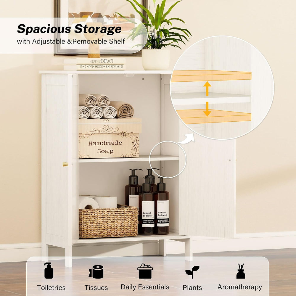 Bathroom Storage Cabinet with Doors, Freestanding Storage Cabinet