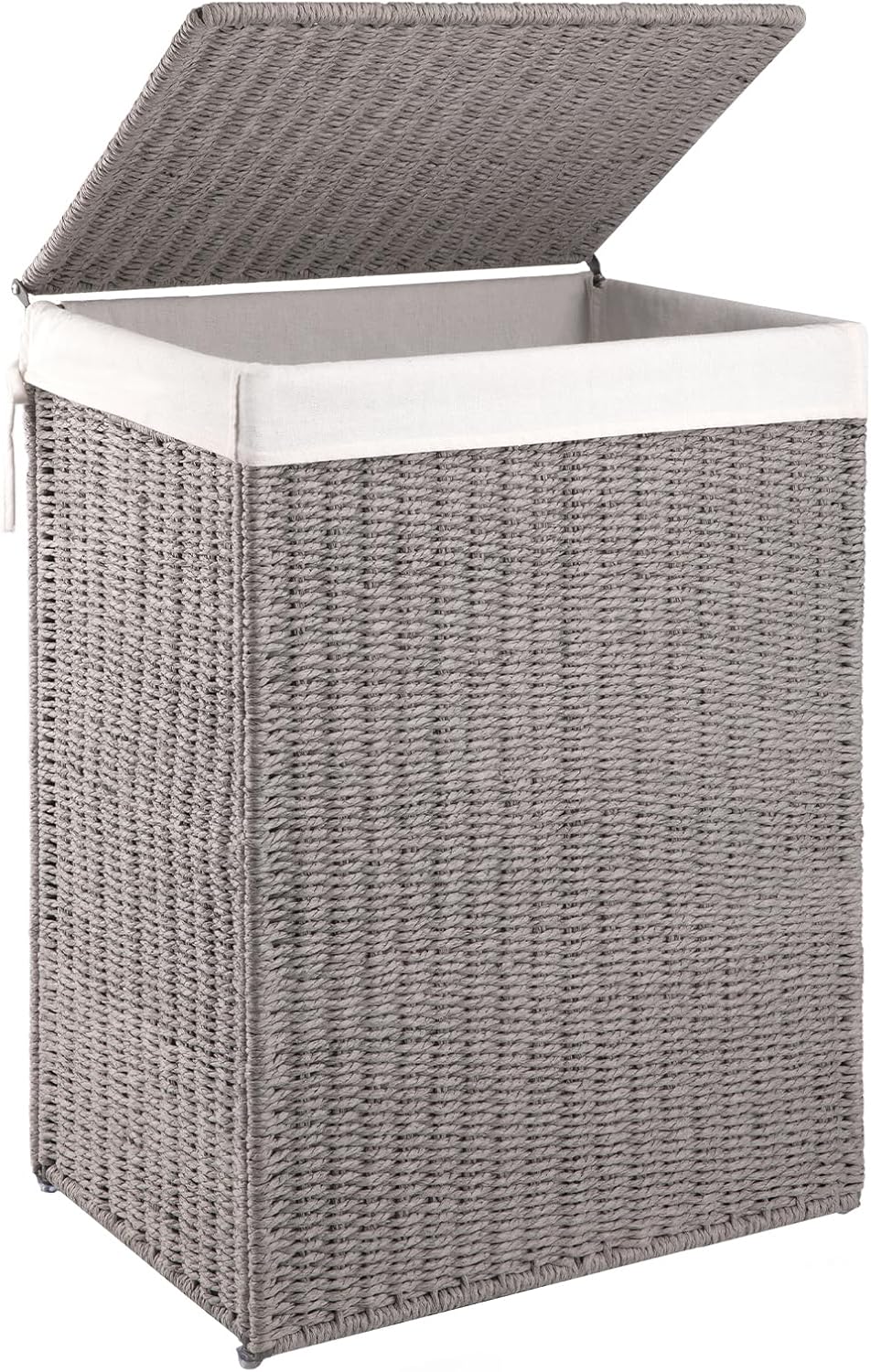 OIAHOMY Laundry Hamper with Lid, 90L(23.8 Gal) Large Wicker Laundry Basket fo...
