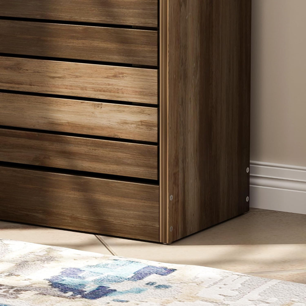 FUFU&GAGA Wood Shoe Cabinet with 3 Flip Drawers for Entryway, Narrow Shoe...