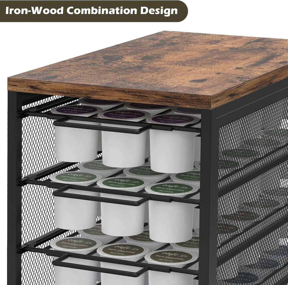Coffee Pod Holder for K Cups, 5 Tier K Cup Drawer, 90 Pod Pack