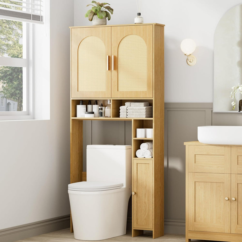 Wooden Over The Toilet Storage Cabinet, Natural