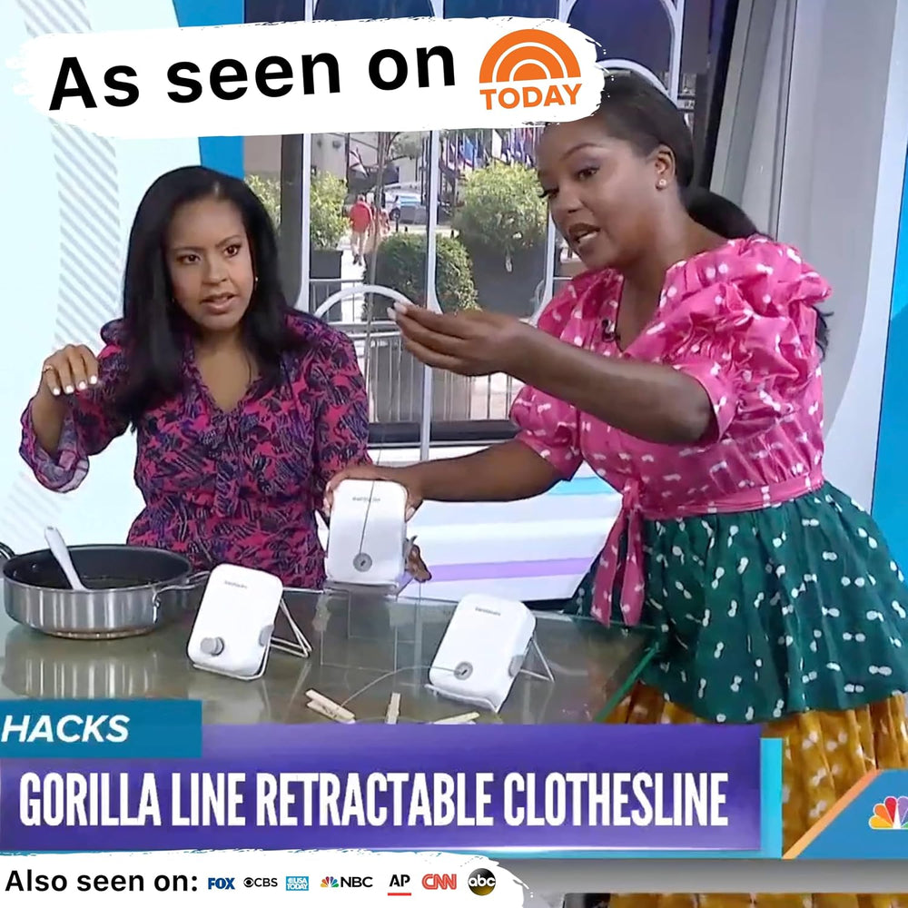 GorillaLine - Retractable Clothesline Indoor Outdoor Clothes Line - Heavy Dut...