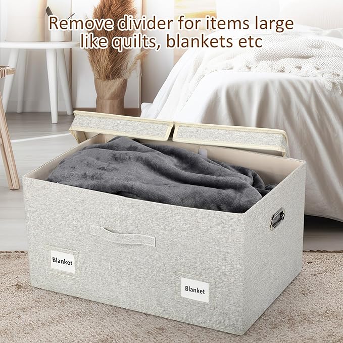 75 Quarts Extra Large Decorative Storage Bins