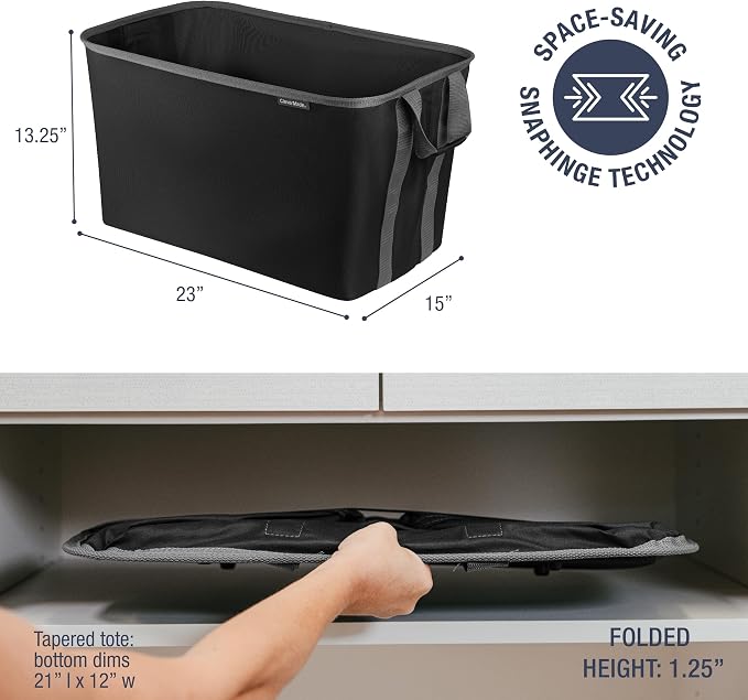CleverMade Collapsible Laundry Basket Hamper (2 Pack)
