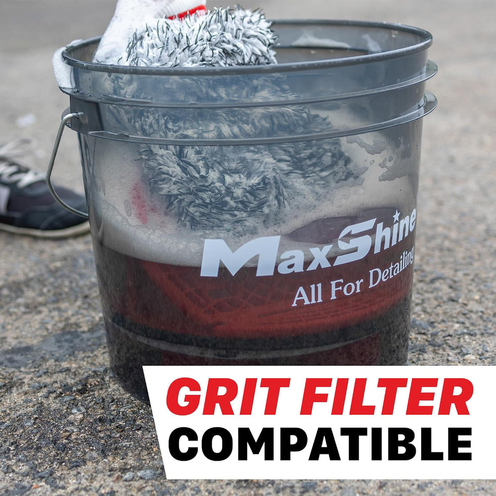 Maxshine 3.5 Gallon Universal Detailing Bucket – Car Wash Bucket for Scratch-...