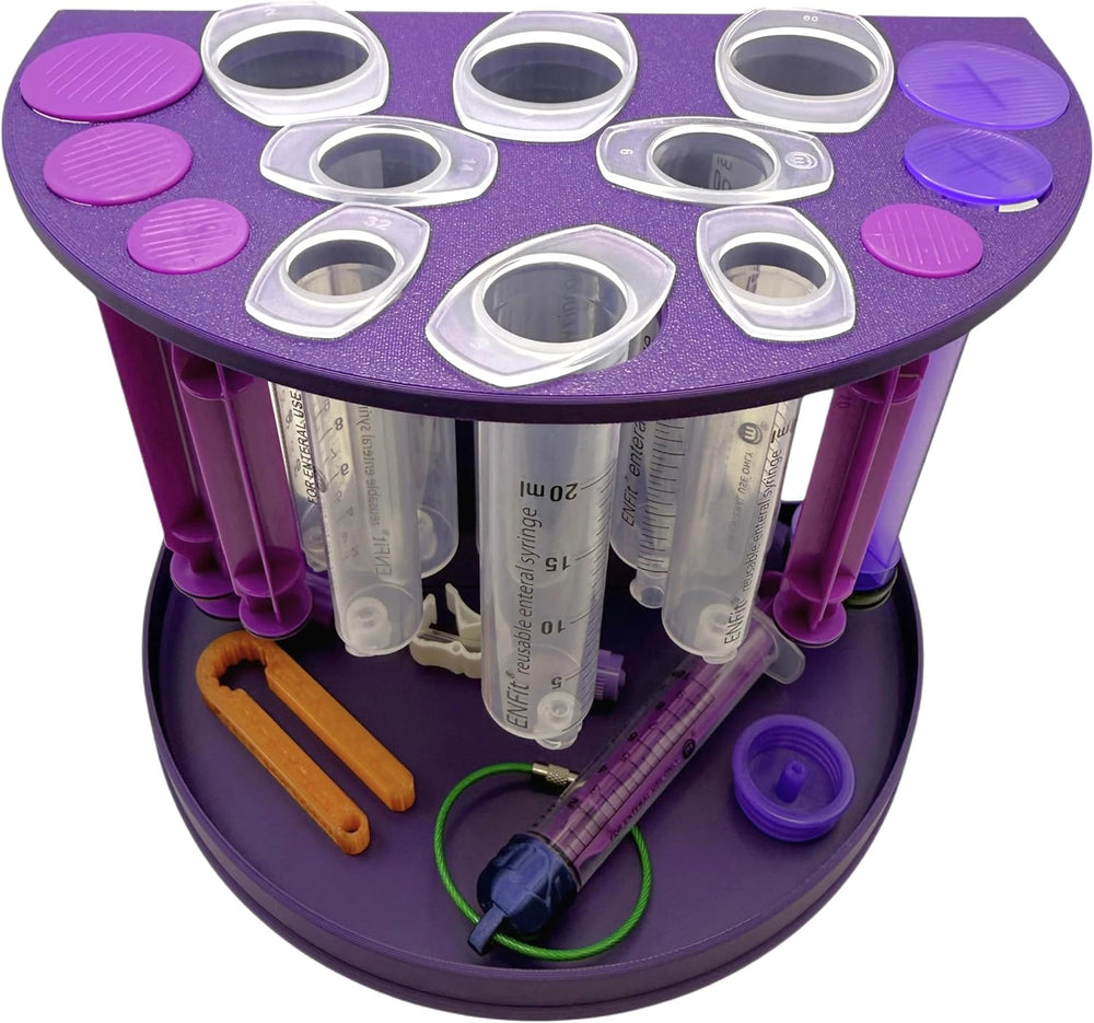 Syringe Drying Rack & Organizer – Fits Common Feeding Syringes from 10mL ...