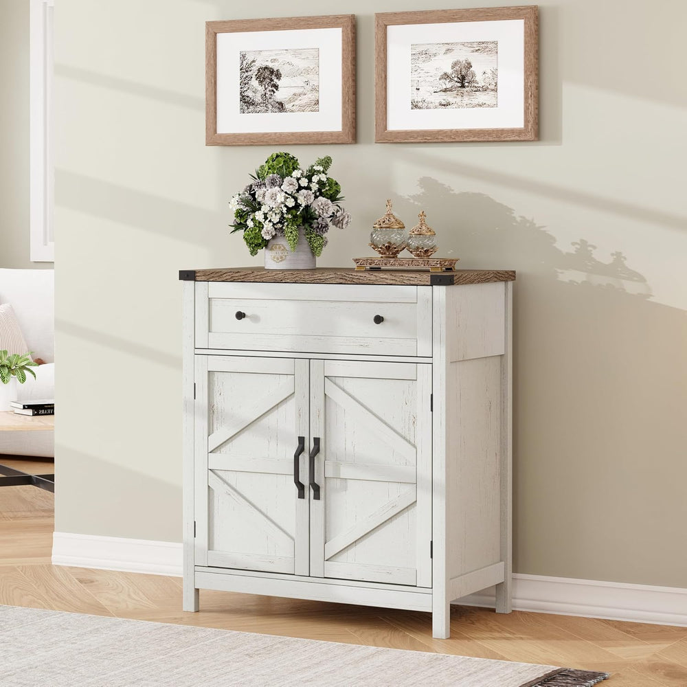 ChooChoo 30" W Coffee Bar Cabinet, Kitchen Storage Cabinet with Drawer
