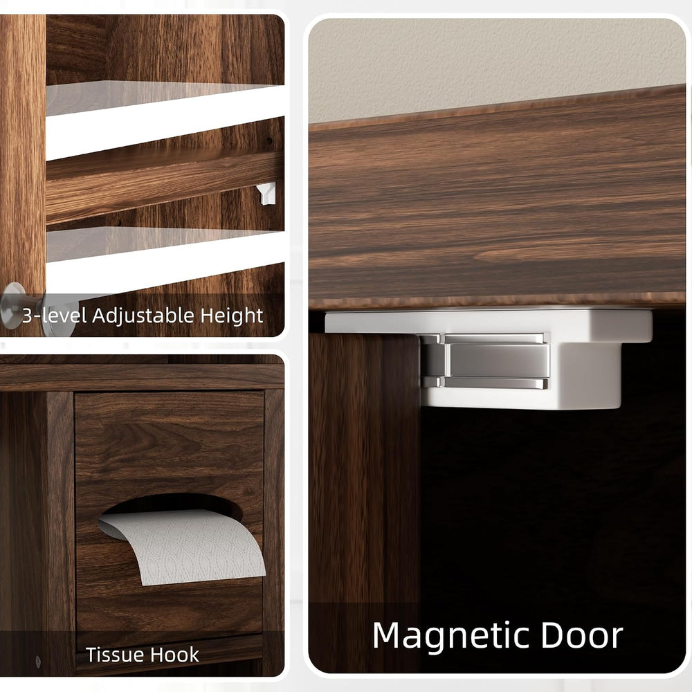 Shintenchi Over the Toilet Storage Cabinet, Bathroom Shelf Organizer