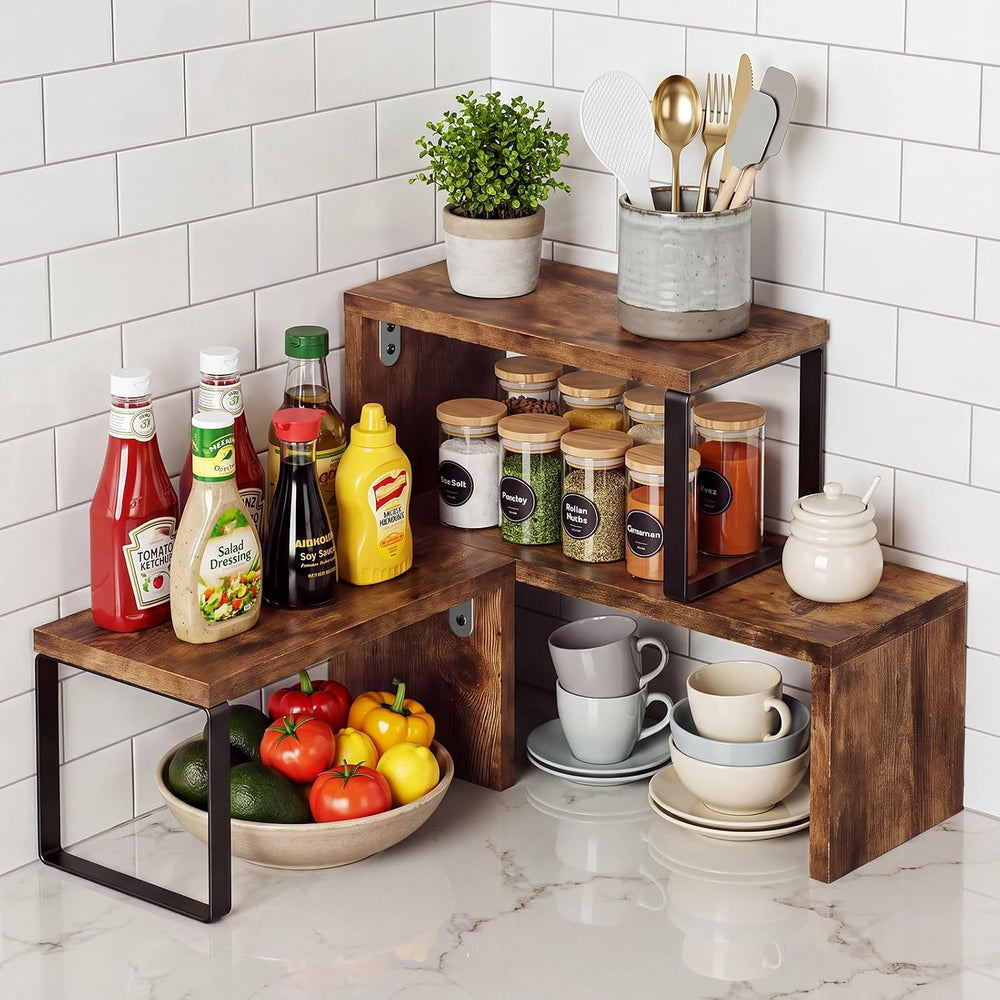 Kitchen Countertop Organizer,Cabinet Organizer Shelf Spice Rack