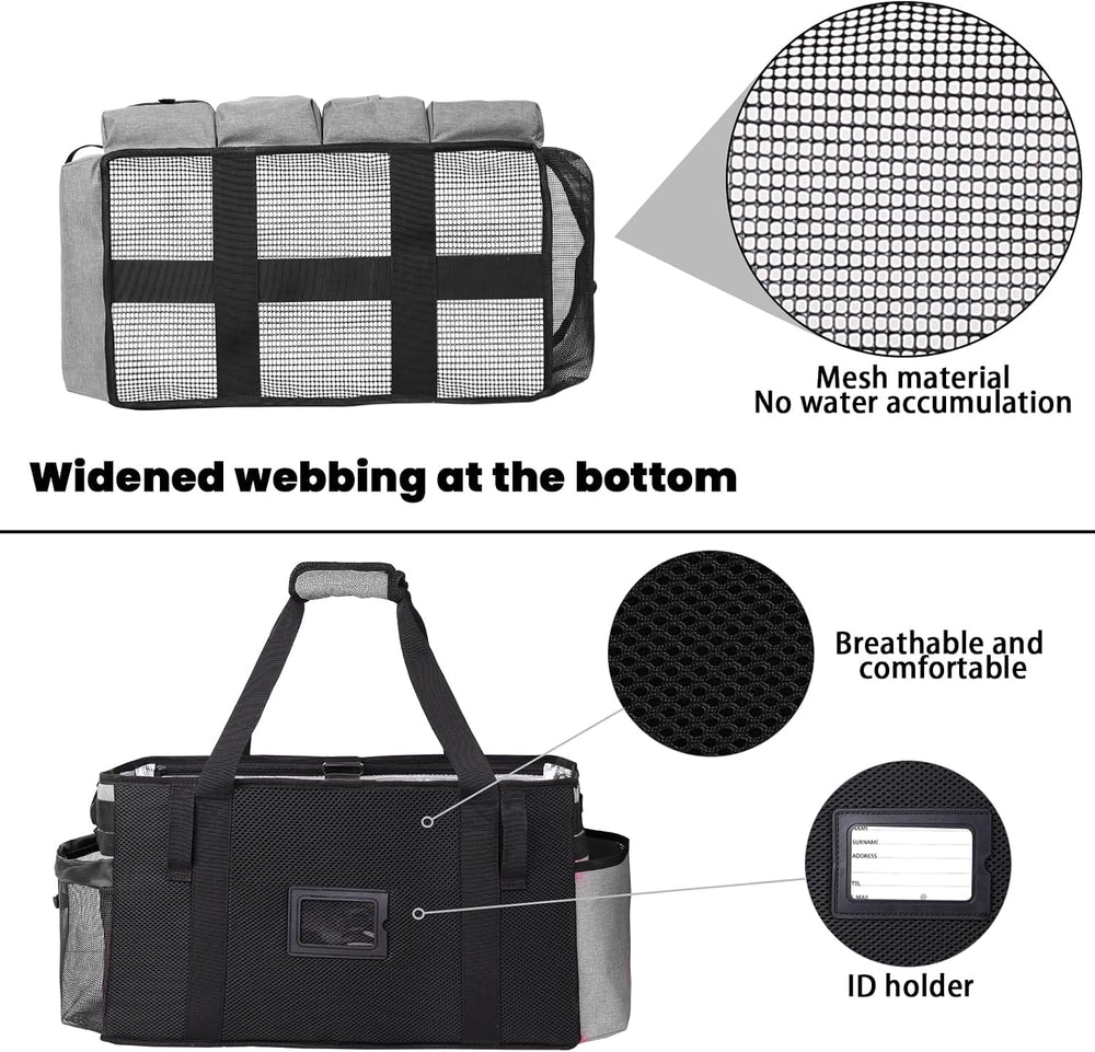 Extra large Cleaning Caddy Bag Built-in hard plastic Aluminum foil lining