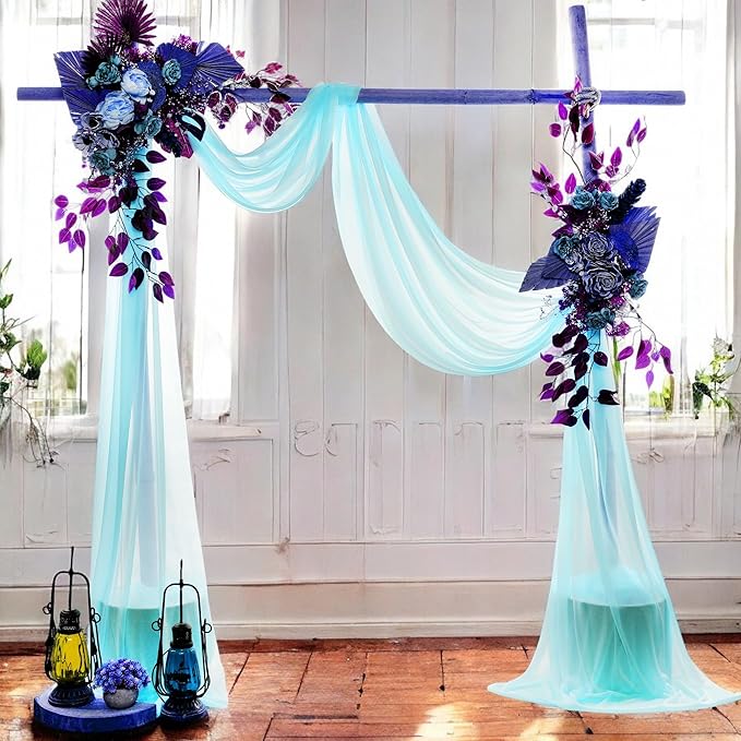 MDS Halloween Chiffon Draping Fabric - 2 Panel, 30" Wide x 20ft Long - S...