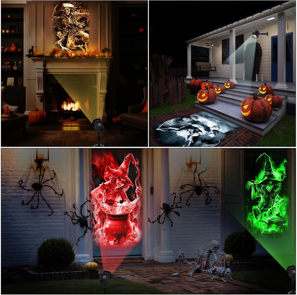 12 in 1 Halloween Projector Lights Dynamic Halloween Decorations Outdoor