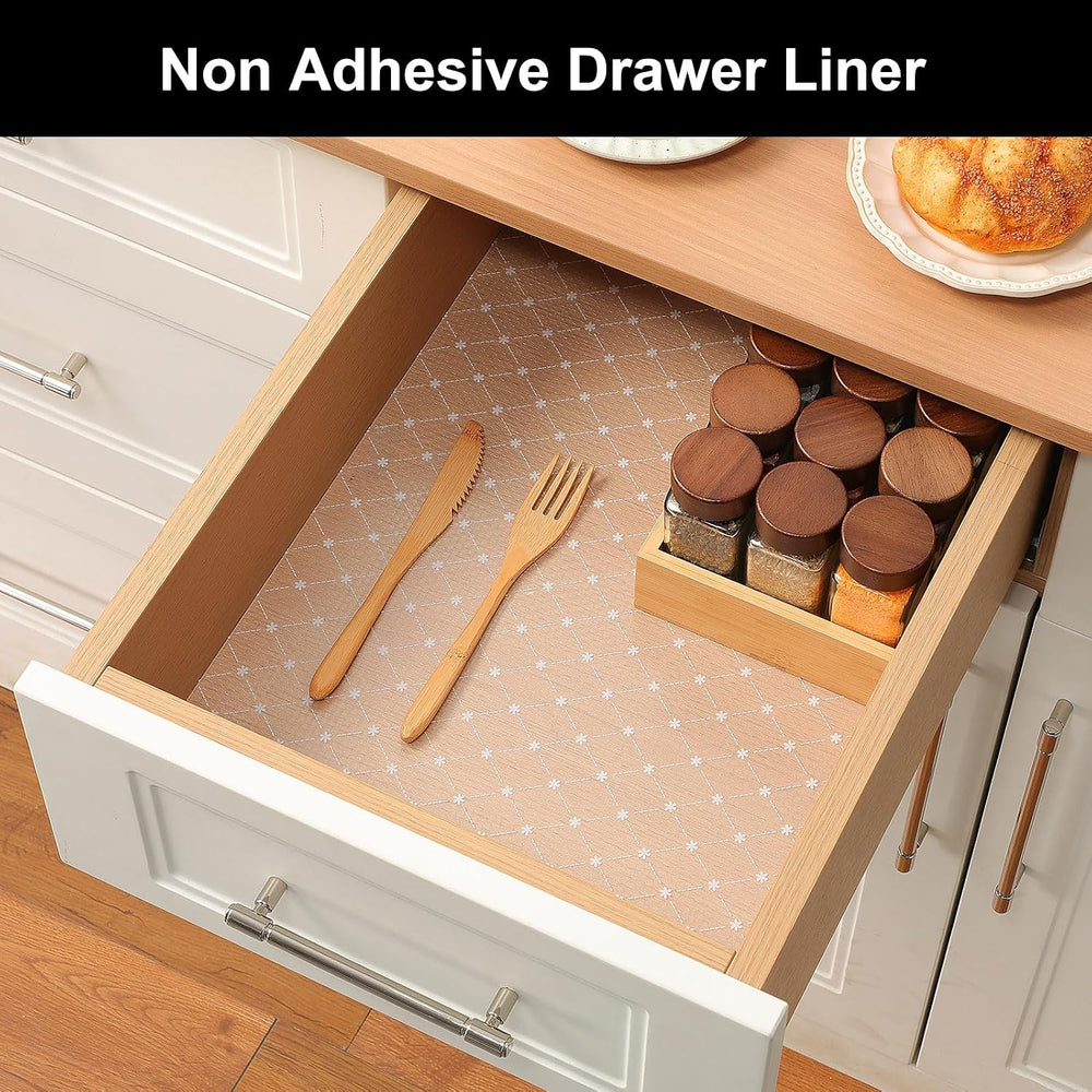 Cooyes Shelf Liner Non-Adhesive EVA Cabinet & Drawer Liner 17.5" x 3...