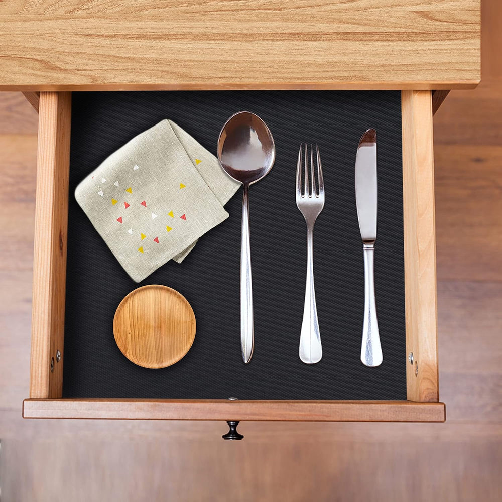 HooTown Shelf Liner Kitchen Cabinet Drawer Mats 23.6 Inch Wide x 78.7 inches ...