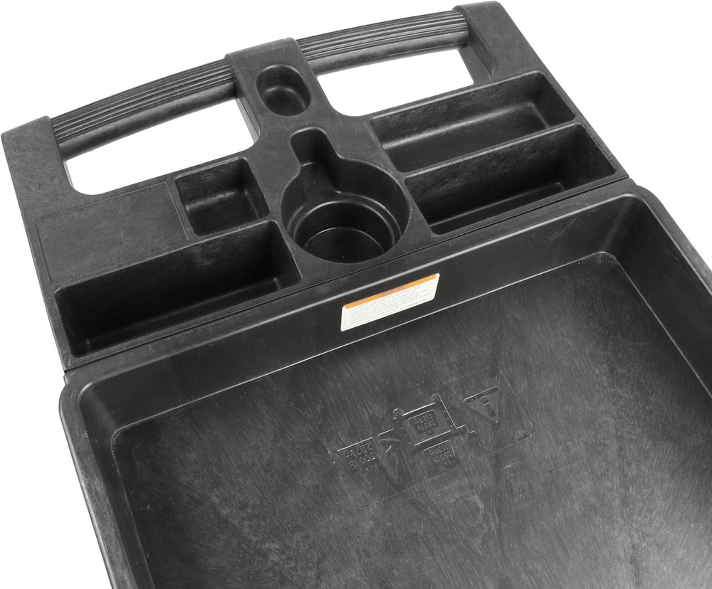 MaxWorks Heavy Duty 2‑Shelf Service Cart 500 lb Capacity Polypropylene Utilit...