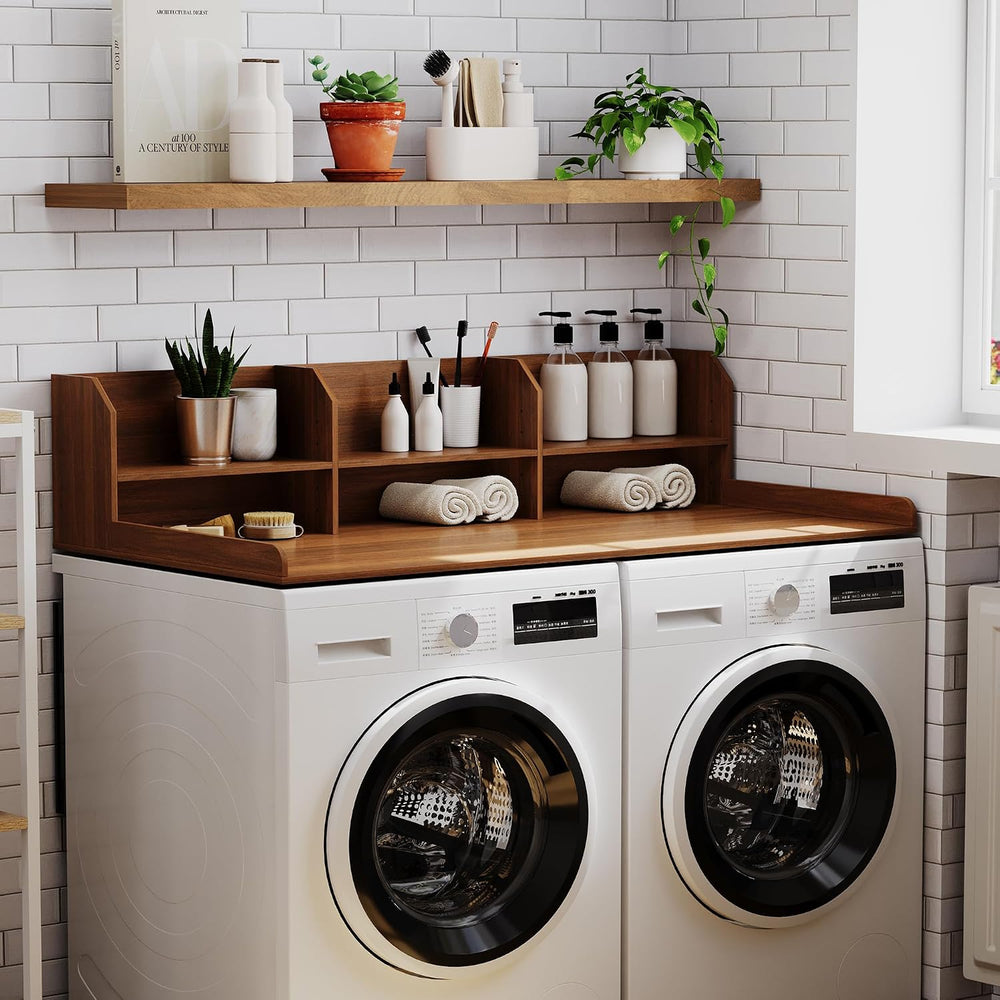 ChooChoo Washer Dryer Countertop, Adjustable Shelf, 2-Tier