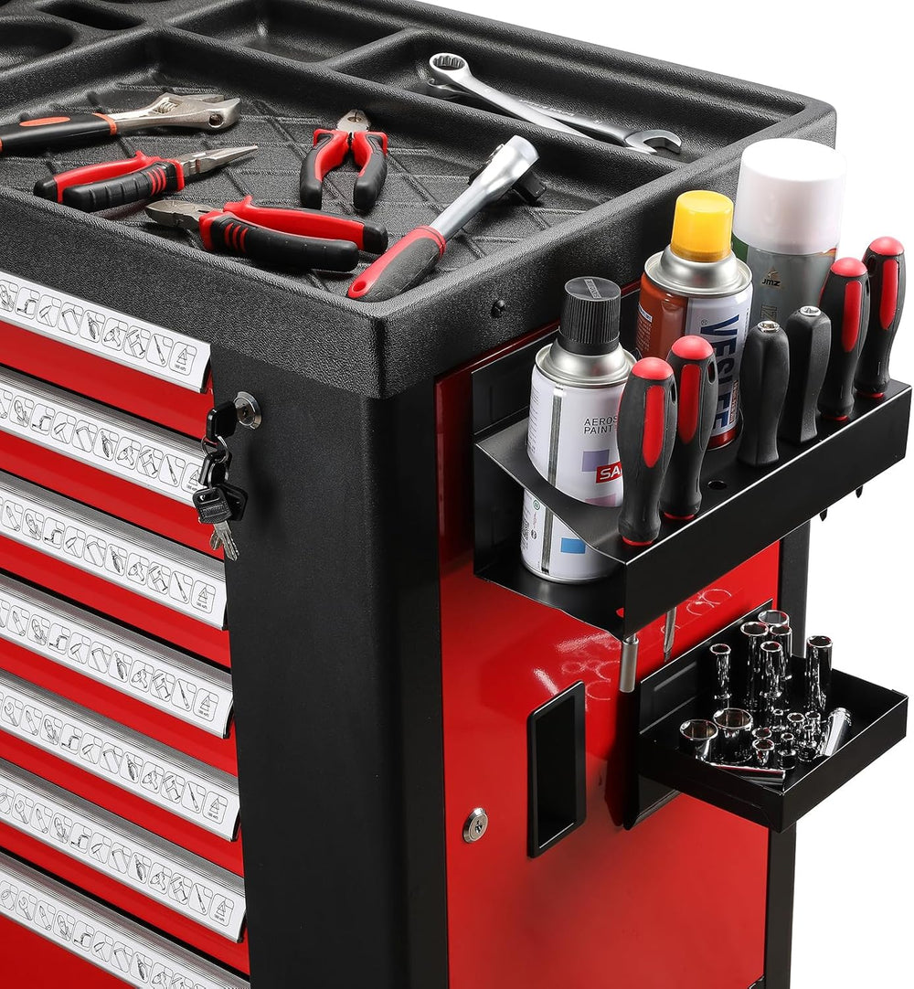 Magnetic Toolbox Shelf, Tray and Holder, 4-Piece Magnetic Toolbox Tray Set To...