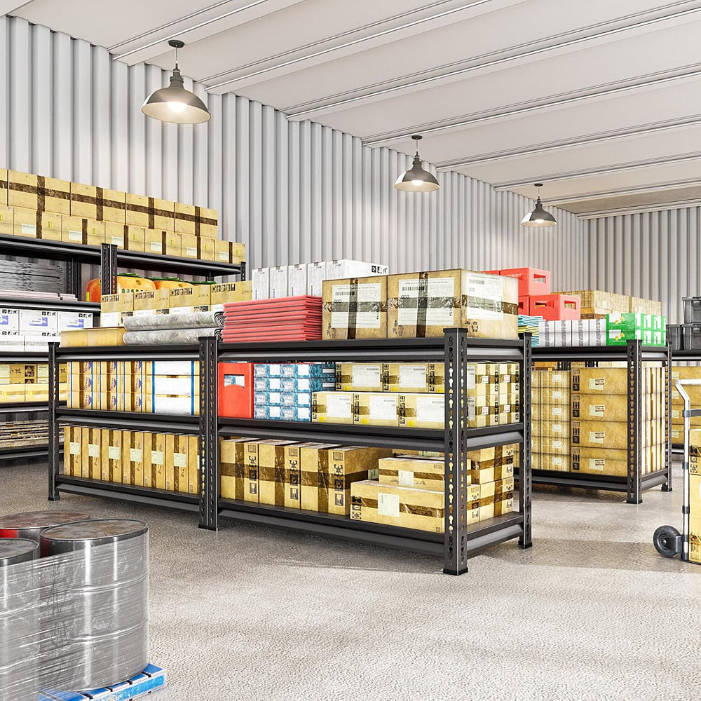 Metal Garage Shelving Heavy Duty，1530LBS Loads Garage Storage Shelves, 48”W 3...
