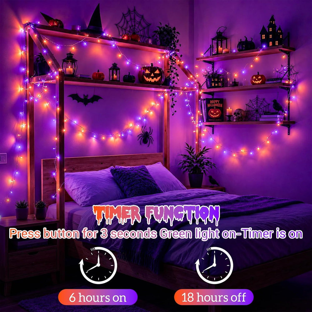 QITONG Halloween Lights Outdoor Waterproof, 165ft 500 LED Led Lights